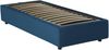 Talamo Italia - Einzelbett Amelia, Bettkasten mit Stoffbezug, 100 % Made in Italy, Öffnung vorne, inklusive Matratze 80x190 cm, Blau Bild 4