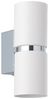 Eglo 95368 Wandleuchte Passa Up & Down Stahl chrom, weiß GU10-LED 2X3W L:6cm H:17cm Bild 1