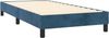 vidaXL Boxspringbett mit Matratze Dunkelblau 90x200 cm Samt, Härtegrad: H2 [3141165] Bild 4