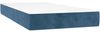 vidaXL Boxspringbett mit Matratze Dunkelblau 90x200 cm Samt, Härtegrad: H2 [3141165] Bild 5