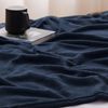 WAVVE Kuscheldecke Flauschig Decke Fleecedecke - Sofadecke 150x200 cm für Sommer Wohndecke Couchdecke, Blau Decke Weich Sofaüberwurf XL Bild 4