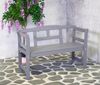 Friesenbank Gartenbank sensline Kiefer FSC grau Bild 4
