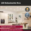 Paulmann No. 93445 LED Einbauleuchte Nova rund 6,5W GU10 Chrom 3er-Set starr IP44 Bild 2