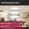 Paulmann No. 93445 LED Einbauleuchte Nova rund 6,5W GU10 Chrom 3er-Set starr IP44 Bild 3