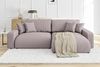 S-Style Möbel Ecksofa Emma mit Bettfunktion in Cord-Stoff schöner Sitzkomfort, Ottomane links oder rechts bestellbar, mit Wellenfederung Bild 2