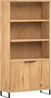 Wohnwand Wildeiche massiv 3tlg 160x84x41 cm massivum Sydney braun Holz Wohnzimmermöbel modern Schrankwand Bücherregal TV-Board Bild 4
