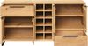 Wohnwand Wildeiche massiv 3tlg 160x84x41 cm massivum Sydney braun Holz Wohnzimmermöbel modern Schrankwand Bücherregal TV-Board Bild 3