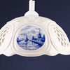 Helios Leuchten Pendelleuchte Küchenlampe Keramik weiß blau, Keramiklampe, Deckenlampe, Hängelampe, für Küche Esszimmer Esstisch, Deckenleuchte hängend höhenverstellbar Bild 4