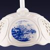 Helios Leuchten Pendelleuchte Küchenlampe Keramik weiß blau, Keramiklampe, Deckenlampe, Hängelampe, für Küche Esszimmer Esstisch, Deckenleuchte hängend höhenverstellbar Bild 5