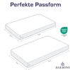 BARBONS Spannbettlaken für Baby Kinderbett 60x120 / 70x140-100% Jersey Baumwolle Spannbetttuch Oeko-TEX Standard 100 Zertifiziert Bettlaken für Babybett - Bananen 60x120 cm / 70x140 cm 2er Bild 3