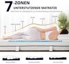 EGO HOME Matratzen Topper 160x200, 7 Zonen Matratzentopper mit Memory-Schaum, Öko-TEX Zertifiziert, 160x200 cm Matratzenauflage für Boxspringbett Matratzen Schlafsofa Bild 4