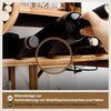 Yorbay Weinregal aus Holz für Hausbar, Wandbar mit Korkhalter, Flugzeug-förmig, Holzregal für Weingläser, Whiskygläser, Wandmontage Wand Flaschenhalter Vintage Stil Bild 5