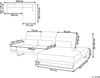 Beliani 'IKAST' Ecksofa, Cord beige, rechtsseitig, 320 x 214 x 105 cm Bild 3