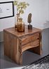Nachttisch Akazie 45x40x45 natur lackiert PURE ACACIA #311 Bild 2