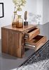 Nachttisch Akazie 45x40x45 natur lackiert PURE ACACIA #311 Bild 5