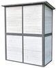 XXL Geräteschuppen Weiß/Grau Gerätehaus Holz Geräteschrank Gartenschrank Bild 3