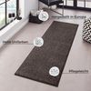 Kurzflor Teppich Pure Uni Anthrazit - 80x200x1,3cm Bild 2