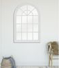 Vente-unique - Wandspiegel Fensterspiegel - 120 x 80 cm - Paulowniaholz - Weiß - MONTESQUIEU Bild 4