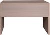 Dmora Linearer Schreibtisch für Büro und Arbeitszimmer, Minimaler Computertisch, Schreibtisch zum Arbeiten, Made in Italy, 123,5x55xh76 cm, Olmo Farbe Bild 4
