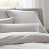 elegante Mako-Satin Bettwäsche Hamburger Streifen|135x200 cm + 40x80 cm| sand Bild 2
