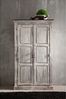 Schrank Mango / Akazie 105x50x180 weiß gewachst CASTLE-ANTIK #221 Bild 4