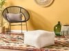 Pouf Leinenoptik beige 50x30 cm MUKKI Bild 2