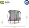 Exit Stahl Trampolin Silhouette | Rosa | 153x214 cm Bild 3