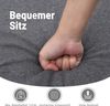vidaXL Massagesessel Schwarz Stoff Bild 4