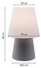 Tischleuchte LED No. 1, 60 cm (stone E27) Bild 4