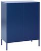 Sideboard mit 2 Türen WAKATIPU Metall 80 cm 40 cm Marineblau Bild 5