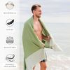 furora HOLIDAY Saunatuch Strandtuch Hamamtuch: groß 100x200 cm Saunatuch, Strandhandtuch dünn, Strandtuch Saunatuch aus 100% Baumwolle Strandtuch Set Bild 2