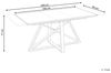 Ausziehbarer Esstisch MAXIMUS 160 200 cm 90 cm Marmor Optik Weiß Bild 3