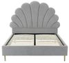 Vente-unique - LIVAYA Bett Stoff Grau - B 215 cm x H 150 cm x L 187 cm Bild 5