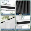 Sanfree Plissee Klemmfix Plisseerollo ohne Bohren Schwarz B70 x H120cm inkl. Klemmträger Blickdicht und lichtdurchlässig Jalousie Faltrollo Sichtschutz und Sonnenschutz Rollo für Fenster & Tür Bild 3