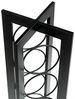 DanDiBo Design Weinregal Metall Schwarz Stehend 16 X 16 X 80 cm Flaschenregal Flaschenständer Flaschenhalter Wein Regal Bild 4