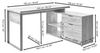 Jahnke Loop C 150 E Kerneiche/Anthrazit Schreibtisch, Engineered Wood, core Oak/Anthracite, One Size Bild 3