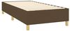 vidaXL Boxspringbett mit Matratze Dunkelbraun 90x190 cm Stoff 3142140 Bild 4