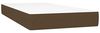 vidaXL Boxspringbett mit Matratze Dunkelbraun 90x190 cm Stoff 3142140 Bild 5