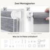 WOLTU Doppelrollo Klemmfix ohne Bohren Marmor Grau B75 x H150 cm, Duo Rollo Zebrarollo Fensterrollo Klemmrollo Seitenzugrollo Easyfix lichtdurchlässig & verdunkelnd Rollos für Fenster und Tür Bild 4