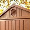 Keter Gerätehaus Darwin 6x4 DD, Braun, Außenmaße 190 x 122 x 221 cm, wartungsfrei, Kunststoff,wetterfest, Gartenhaus Geräteschuppen Gartenhütte, Hütte für Gartengeräte Bild 5