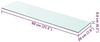 vidaXL Regalboden Glas Transparent 80x20 cm 243834 Bild 2