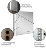 Keuco Royal Match Spiegelschrank 12802, 2 Drehtüren aus Doppelspiegel, 800mm - 12802171301 Bild 5