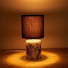 BRUBAKER Nachttischlampe Tischlampe Vogel Design Asiatisch - 1x oder 2er Set - Schirm Schwarz, ohne Leuchtmittel, Designer Lampen mit Keramikfuß, Höhe ca. 30 cm - Tischleuchte Bild 3