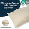 Kissenbezug 50x80 Mikrofaser Premium 2er Set Kissenhülle Deko für Kissen Bett/Sofa Stoff Superweicher Resistent Hypoallergen Anti-Milben Atmungsaktiv Kopfkissenbezug mit Verdecktem Zip Voll Waschbar Bild 2