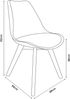 en.casa 2x Esszimmerstuhl 'Milano', blau, Holzgestell, Designstuhl-Set Bild 3
