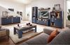 TV-Board >Dijon< in Parisian Blue Nachbildung - 147x63x45cm (BxHxT) Bild 5
