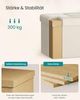 SONGMICS Sitzbank mit Stauraum, Sitztruhe, Aufbewahrungsbox, 38 x 110 x 38 cm, Deckel klappbar, bis 300 kg belastbar, Flur Wohnzimmer Schlafzimmer, Samt, cappuccinobeige LSF078LH01 Bild 5