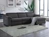 Vente-unique - Ecksofa mit elektrischer Relaxfunktion PEDRERA - Stoff - Anthrazit - Ecke rechts Bild 5