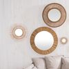 Atmosphera Créateur d'intérieur Wandspiegel Dekospiegel mit Holzrahmen, Tannenholz, Ø 83 cm Bild 5