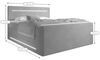 wonello Boxspringbett Laurel, mit LED Beleuchtung, Bettkasten, Matratzen und Topper Bild 3